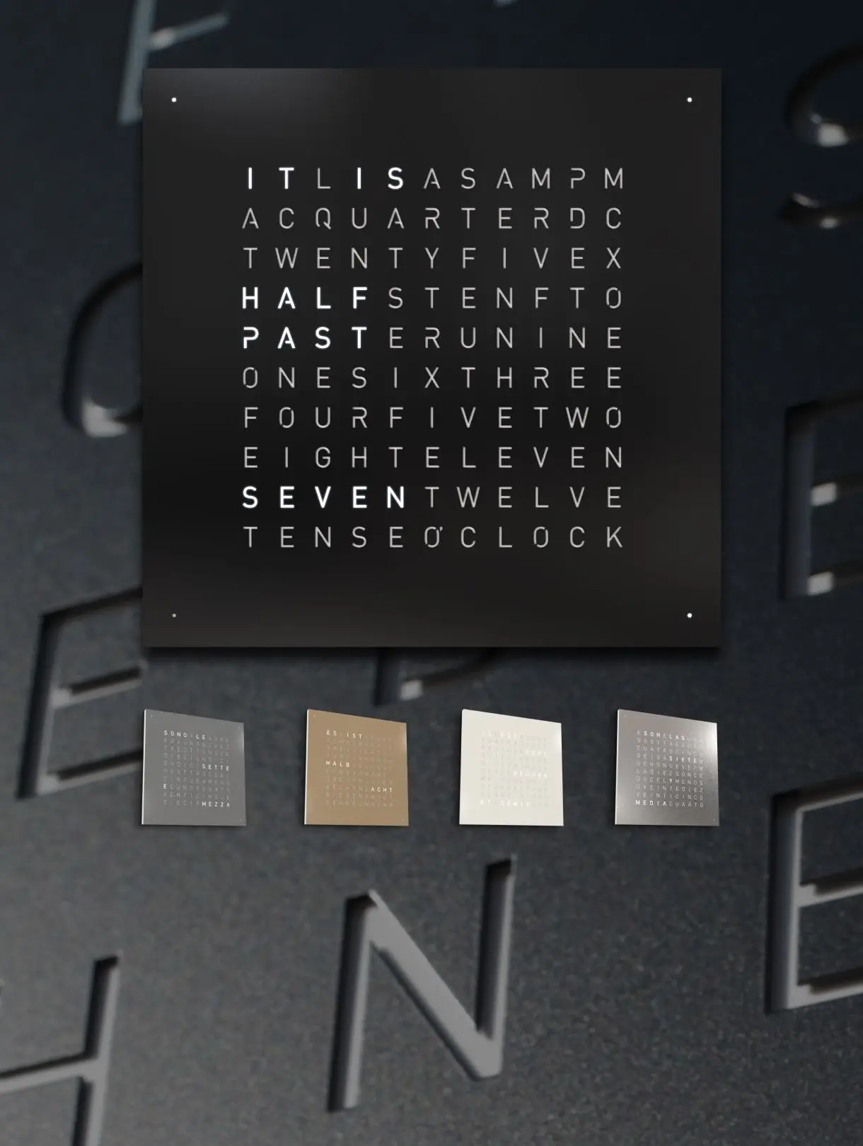 QLOCKTWO EARTH 45 - The most personal time display - CLASSIC
